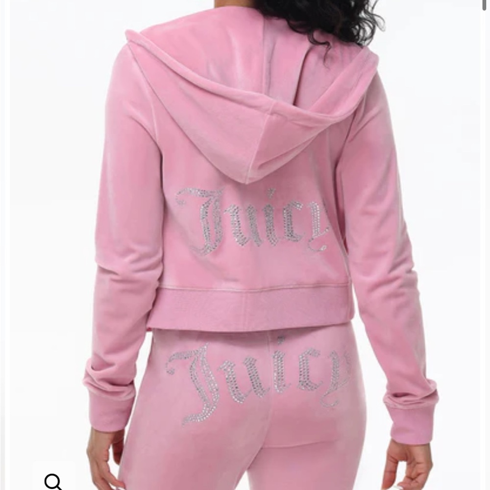 Authentic New set, worn once 
XS top S bottom
OG Big Bling Pink color